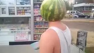 Как сделать ШЛЕМ ИЗ АРБУЗА