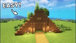 Minecraft I How to Build a Cozy Cabin (Easy) 🏠