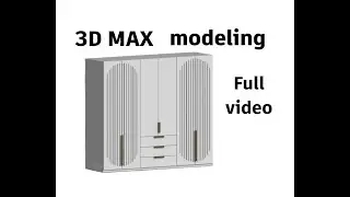 modeling a fluted arch wardrobe door panel in 3d max
