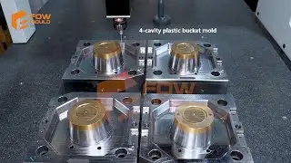 Creating and Processing a 4-Cavity Plastic Bucket Mold