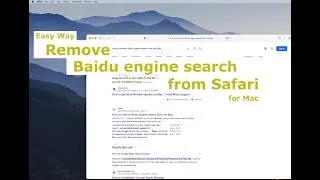 Easy way to Remove Baidu search engine   HD 1080p