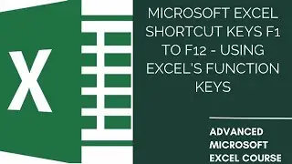 Microsoft Excel Shortcut keys F1 to F12 - Using Excel's function keys | Excel Keyboard Shortcuts