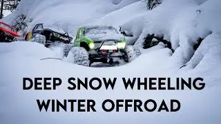 Deep snow wheeling - Rc car Winter offroad