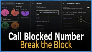 Program to Call Blocked Number Break Block