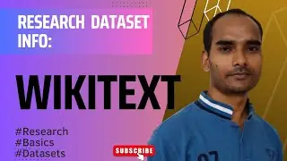 Research Dataset Info: WikiText