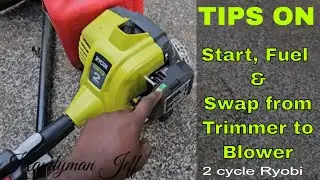 How To Fuel And Start Ryobi 2 Cycle Weed Eater/Blower Swap