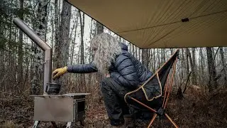 A day in the woods | New winter camp stove, coffee & plans!