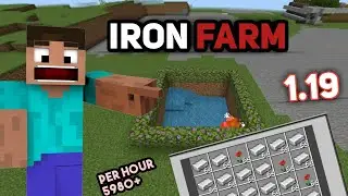 How To Build An Iron Farm In Minecraft 1.19 (pocket Edition)