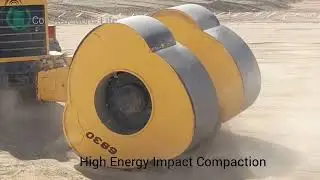 The technique of High Energy Impact Compaction (or Impact Roller Compaction)