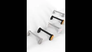 Handle L22 Quality safety aluminum alloy industrial handle  for medical equipment