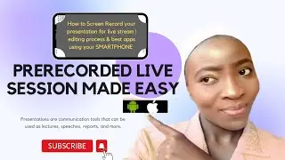 How to screen record your presentation for live stream | editing process & best apps