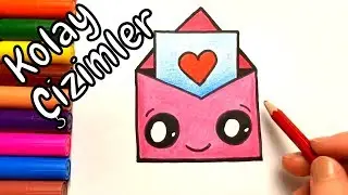 Easy Drawings | How to Draw a Cute Letter | Paint and Draw Step by Step