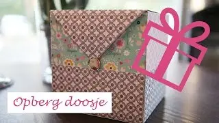 DIY knutsel vlog #8 Een vrolijk opberg doosje maken
