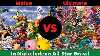 Melee vs Smash Ultimate Players In Nickelodeon All Star Brawl