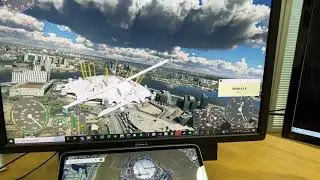 Microsoft Flight Simulator 2020 with real-time GPS simulation