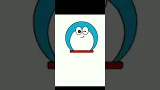 Doraemon character program in python turtle graphics 