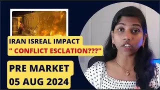 "Dow Jones Future down 200 pts " Nifty & Bank Nifty Impact" Pre Market report, 05 Aug 2024 Range