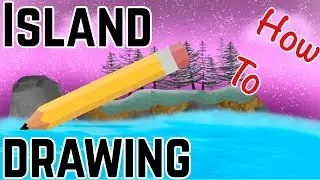Island drawing!! (Procreate)