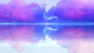 [No plugin template] 美しい水面 / Sky with three kinds clouds are reflected in the mirror water surface