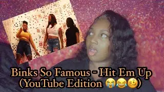 Binks So Famous - Hit Em Up (YouTube Edition)  reaction oops 😭😂 she applying pressure 😭😂😎