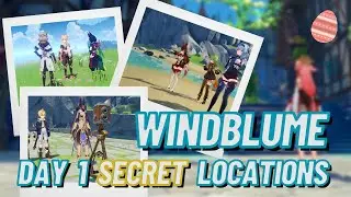 Windblume Day 1 Easter Eggs - Characters Secret Locations Genshin Impact