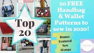 [363]TOP 20 FREE Handbag & Wallet Patterns To Sew In 2020! #freehandbagpatterns #freewalletpatterns