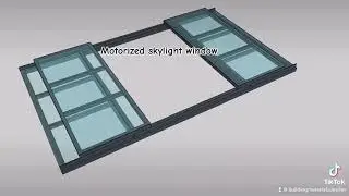 Custom motorized skylight roof window design