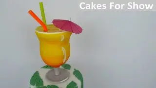 Making a Cocktail Cake Topper