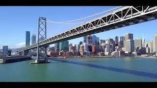 San Francisco Bay Bridge by Drone (4K)