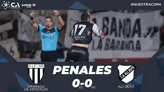 La definición por penales. Gimnasia de Mendoza 0 (2) - All Boys 0 (4). 32avos. Undécima edición.