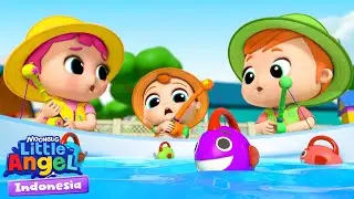 Tangkap ikan mainan! | Little Angel Bahasa Indonesia | Kartun dan Lagu Anak