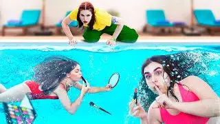 Как пронести косметику в аквапарк! Смешные трюки с косметикой