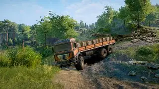 Flemm 37-AT | Transporting a metal beams | SnowRunner Season 12