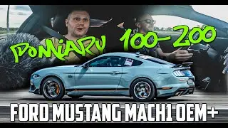 Ford Mustang MACH 1 OEM+ ! pomiary 100-200 duże zaskoczenie ! rozmowa o zajawce do 1/4 mili