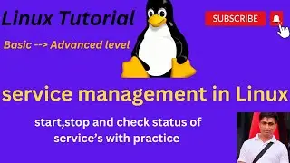 service management in Linux | Linux Tutorial | systemctl command | how to start,stop,enable service