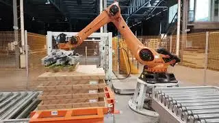 Linia pakowania LCR FLEXPACK + robot rozładunkowy