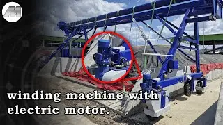 A winding, covering machine with an electric motor!