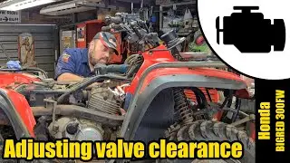 Honda BIGRED 300FW valve clearance Ep.4 