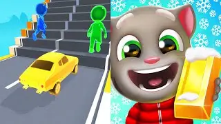 Shape shifting VS Talking Tom Gold Run - All Level Gameplay Android iOS Ep58