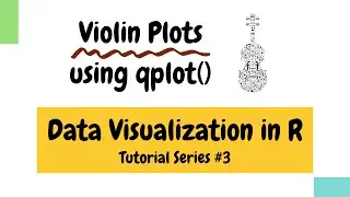 Violin plot in R using qplot function within ggplot2 (Data Visualization Basics in R #3)