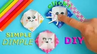 Simple Dimple DIY, Pop it DIY, TikTok fidget toy How to make origami DIMPLE pop it fidget 