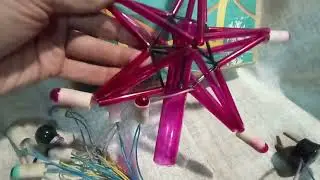 Звезда стеклянная гирлянда. СССР.