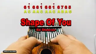 Shape of You By Ed Sheeran - Kalimba Easy Practice