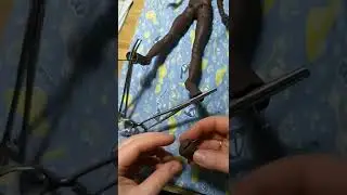 Assembling a brown bunny doll bjd