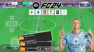 EA SPORTS FC 2024 PPSSPP NEW UPDATE TRANSFER & KITS | CAMERA NO CURSOR | BEST GRAPHICS WITH SHADER