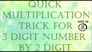 Quick Multiplication trick