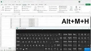 Shortcut to hide or show formulas in excel