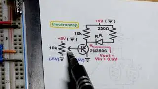 PNP BJT Emitter Follower controlling LED Brightness Demo Circuit