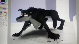 Wet Werewolf Dog - That Water Challenge