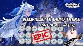 Neuvillette Theme - "Font of All Waters" (Character Demo OST) | EPIC Genshin Impact Lyre Cover 🔥